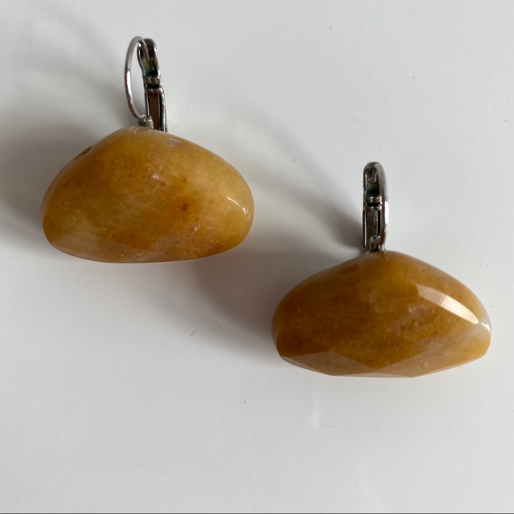 Yellow Aventurine Stone Earrings from Spain